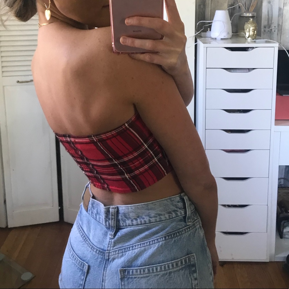 Plaid tube top 🖤 - Picture 2 of 3
